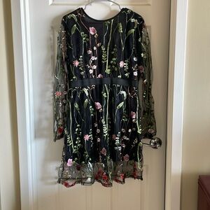 Floral stitch Dress